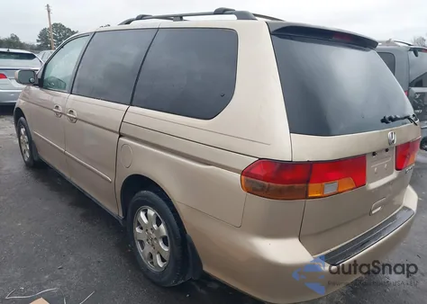 2002 Honda Odyssey Ex-L из США, поврежденный, VIN 5FNRL18092B029848